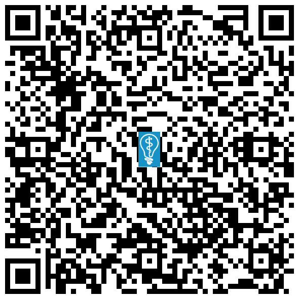 QR code image to open directions to Renov Dental Group in Claremont, CA on mobile